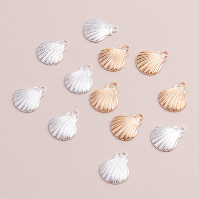 10gab Zelts Sudraba Krāsa Okeāna Style Shell Kuloni Rotaslietas Roku darbs Rokassprādzes 25x20mm DIY Making Finding Juvelierizstrādājumu aksesuāri
