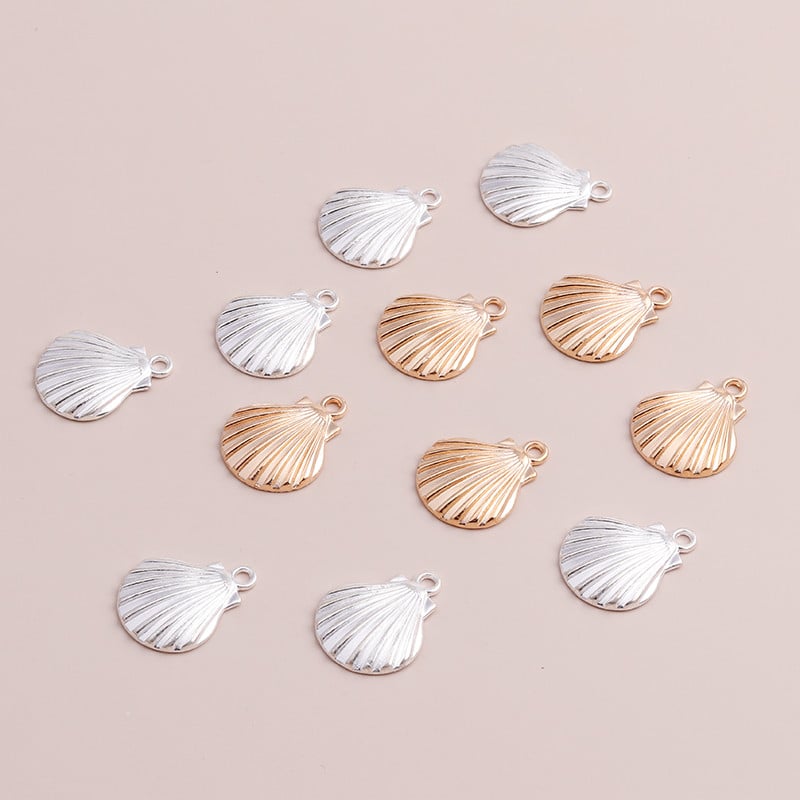 10 buc. Auriu, argintiu, pandantive în stil oceanic, bijuterii, brățări lucrate manual, 25x20 mm, realizarea de bricolaj, găsirea de accesorii de bijuterii