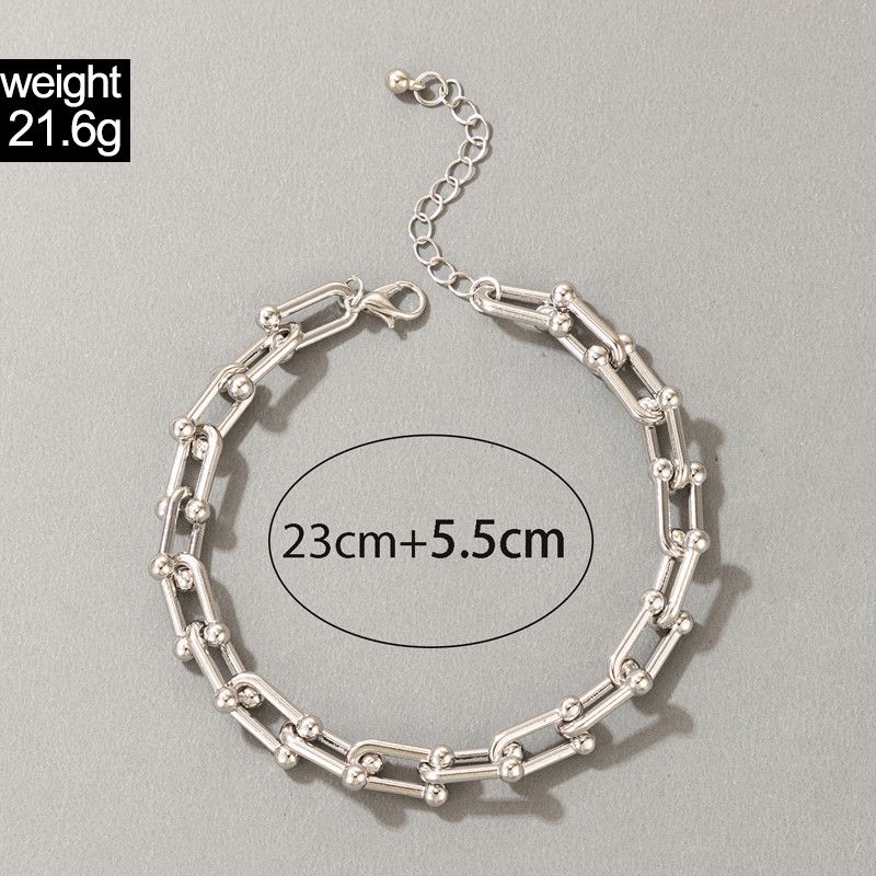 Lant Tocona Punk din aliaj din metale grele pentru picior gros pentru femei NouLa modă, aliaj, metal, reglabil, accesorii de bijuterii boeme 19992