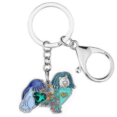 Breloc Newei din aliaj de metal Bichon Havanais, pentru câini, chei cu animale minunate, bijuterii pentru doamnă, fete, adolescenți, iubitori de animale de companie, decorare