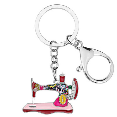 Mașină de cusut cu stras email din aliaj Bonsny Brelocuri Brelocuri Inel Haina Bijuterii pentru femei Fete Geanta Portofel Brelocuri Cadou