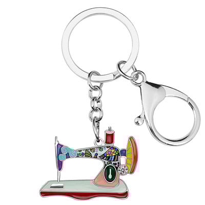 Mașină de cusut cu stras email din aliaj Bonsny Brelocuri Brelocuri Inel Haina Bijuterii pentru femei Fete Geanta Portofel Brelocuri Cadou