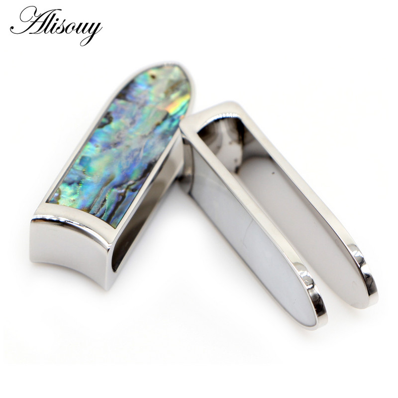 Alisouy 1PC Bară pătrată emailată din oțel inoxidabil, dopuri grele pentru greutatea urechilor, tunel, calibre pentru urechi, expansor, targă, piercing, bijuterii pentru corp