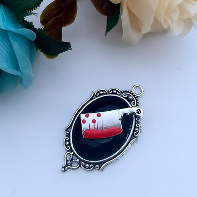 5 komada 42*23 mm gotičke crvene i crne kristalne ruže s reljefnim okvirom Dodaci DIY rukotvorine Izrada šarm privjesak Izrada nakita