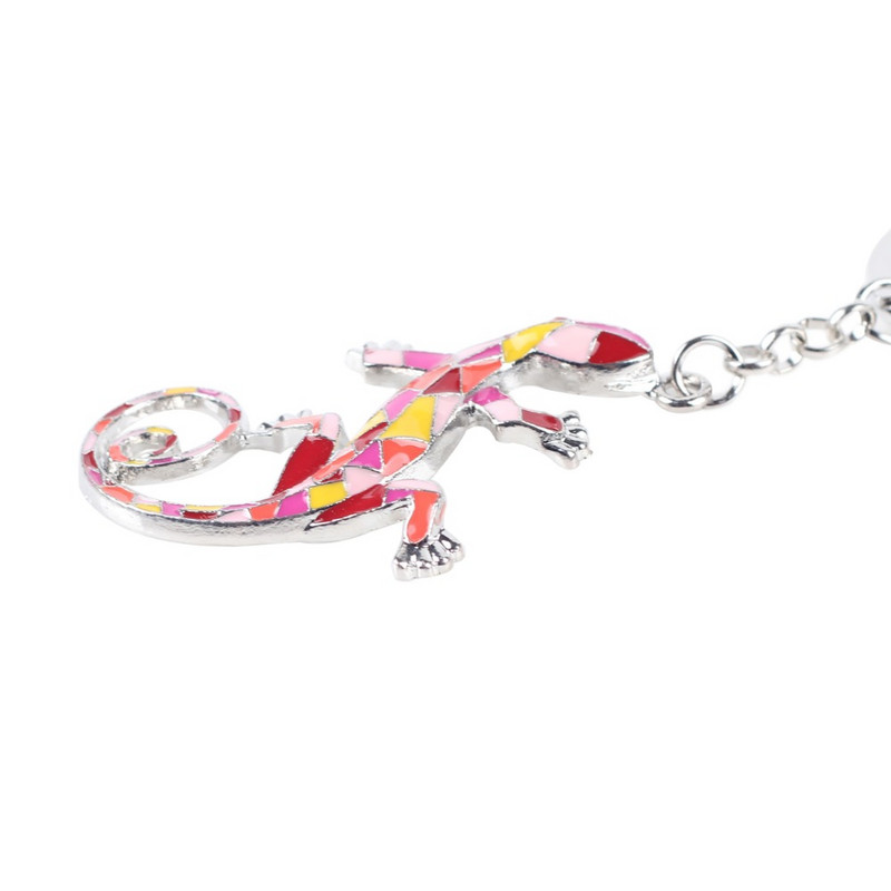 Bonsny 2016 smalț aliaj gecko șopârlă aliaj metal breloc breloc cadou pentru femei fete geanta farmec breloc ultimele bijuterii