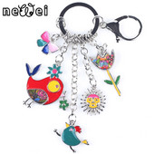 Bonsny Cel mai nou Pește Pui Marvel Lanț de chei din aliaj pentru femei, fete, breloc decorativ, cu pandantiv, breloc pentru chei, accesorii de bijuterii