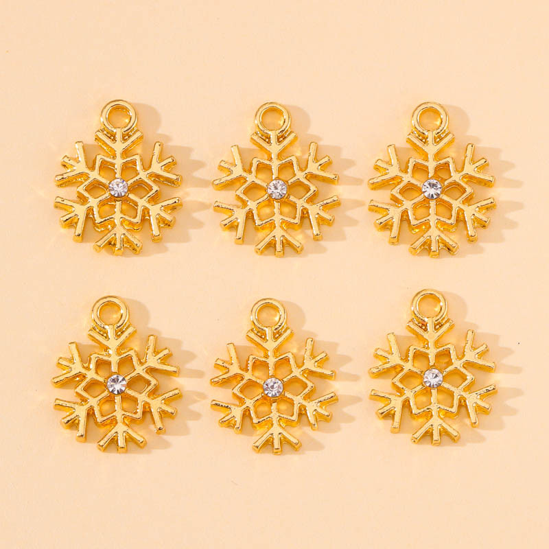 20 ks nových vianočných krištáľových zirkónových náhrdelníkov so snehovou vločkou, príveskov, príveskov pre DIY náušnice, ručne vyrábané šperky, darček pre ženy a dievčatá.