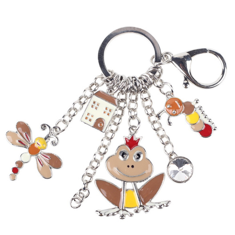 Bonsny 2016 email email broasca fluture omida animal breloc pentru femei fete geanta breloc breloc bijuterii accesorii