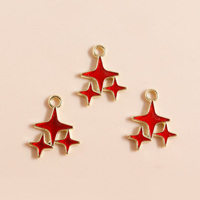 10 bucăți email stele astronaut Charms pentru bricolaj brățări și coliere 2 stiluri găsire bijuterii lucrate manual