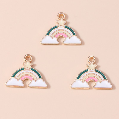 10 bucăți email stele astronaut Charms pentru bricolaj brățări și coliere 2 stiluri găsire bijuterii lucrate manual