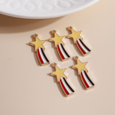 10 bucăți email stele astronaut Charms pentru bricolaj brățări și coliere 2 stiluri găsire bijuterii lucrate manual