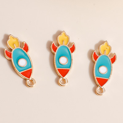 10 bucăți email stele astronaut Charms pentru bricolaj brățări și coliere 2 stiluri găsire bijuterii lucrate manual