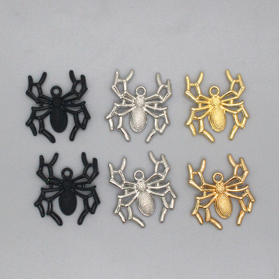 Amestecați 6 bucăți/pachet Breloc din aliaj punk cool de păianjen pandantive cu animale 3D pentru cercei colier breloc bricolaj bijuterii de Halloween faceți