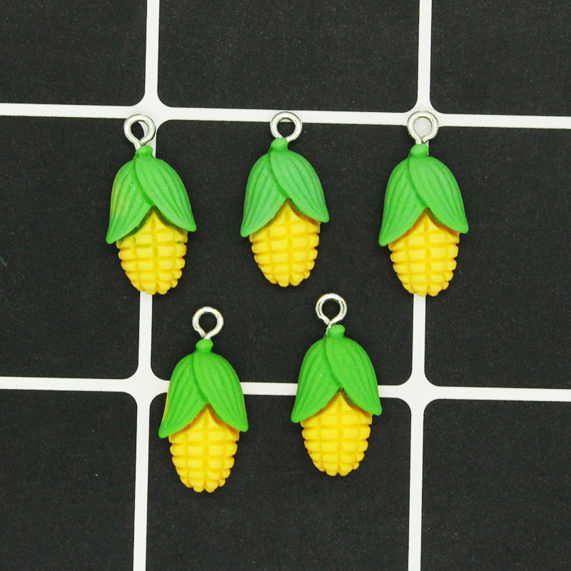 20 kom/lot Mix Mini voćne smole privjesci slatka jagoda banana breskva hrana privjesci za naušnice narukvice DIY šarm Napravite nakit D49