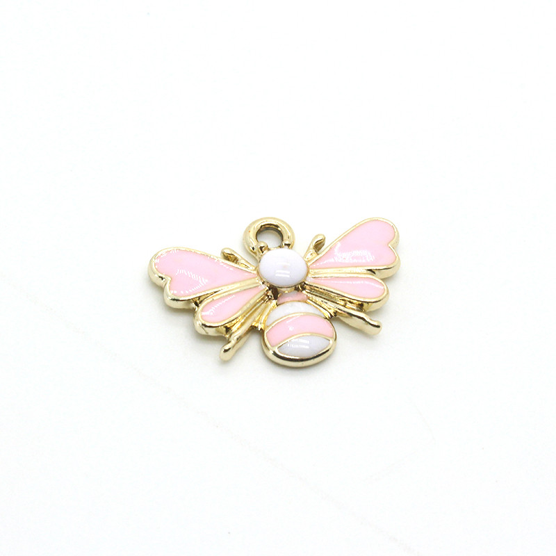 10 bucăți Kawaii galben albină cercei email farmece diy drăguț animal brățară colier pandantive accesoriu pentru femei bijuterii face