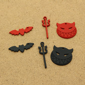 10 buc Baghetă magică Anime Demon Liliac Charms din aliaj Negru Roșu Cercei de Halloween Brățară pandantiv Accesoriu Diy Mix Bijuterii Face