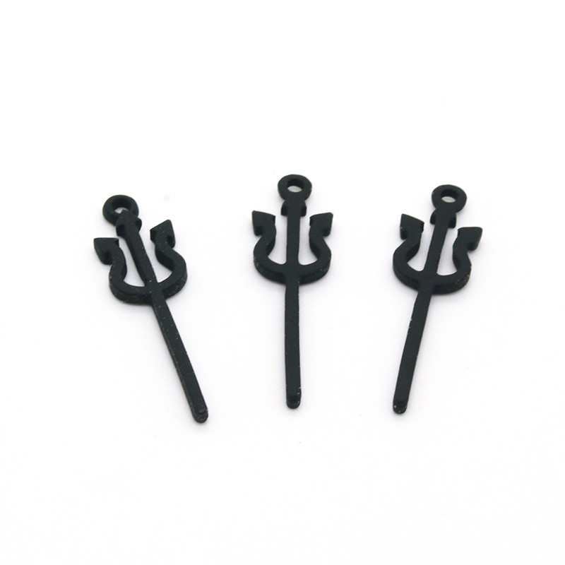 10 buc Baghetă magică Anime Demon Liliac Charms din aliaj Negru Roșu Cercei de Halloween Brățară pandantiv Accesoriu Diy Mix Bijuterii Face