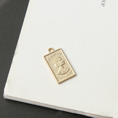 5 komada Vintage mat zlatne geometrijske portretne naušnice od legure privjesci Diy novčić Maria Narukvica Ogrlica Privjesak Nalazi za nakit Izrada