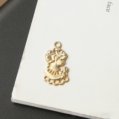 5 komada Vintage mat zlatne geometrijske portretne naušnice od legure privjesci Diy novčić Maria Narukvica Ogrlica Privjesak Nalazi za nakit Izrada