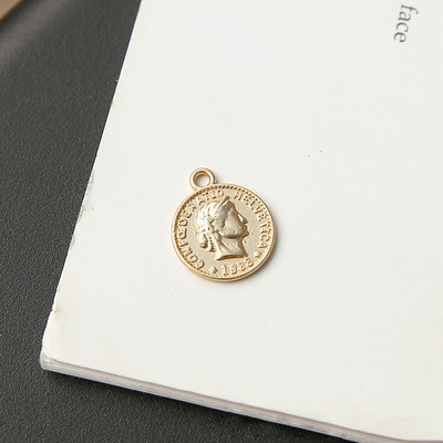 5 komada Vintage mat zlatne geometrijske portretne naušnice od legure privjesci Diy novčić Maria Narukvica Ogrlica Privjesak Nalazi za nakit Izrada