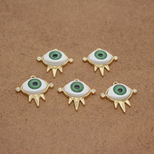 5 bucăți 25x25mm cercei strălucitori pentru ochi de demon, bricolaj, brățară cu ochi rău, colier, accesoriu pentru pandantiv, bijuterii vintage cu farmec