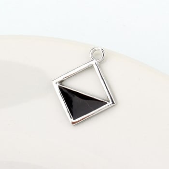 10 τμχ European Triangle Star Charms Σκουλαρίκια Κολιέ Βάση Finding Hollow μενταγιόν για γυναίκες DIY κοσμήματα AC339