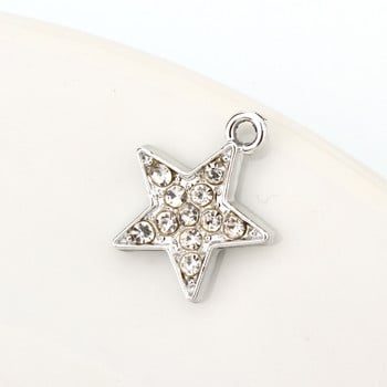 10 τμχ European Triangle Star Charms Σκουλαρίκια Κολιέ Βάση Finding Hollow μενταγιόν για γυναίκες DIY κοσμήματα AC339