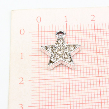 10 τμχ European Triangle Star Charms Σκουλαρίκια Κολιέ Βάση Finding Hollow μενταγιόν για γυναίκες DIY κοσμήματα AC339