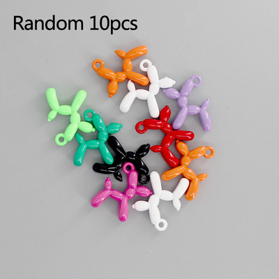 10/30/50 bucăți de culoare aleatorie metal animale farmece de culoare solidă INS cercei brățară colier pandantive accesoriu de bijuterii DIY