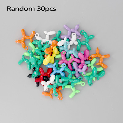 10/30/50 bucăți de culoare aleatorie metal animale farmece de culoare solidă INS cercei brățară colier pandantive accesoriu de bijuterii DIY