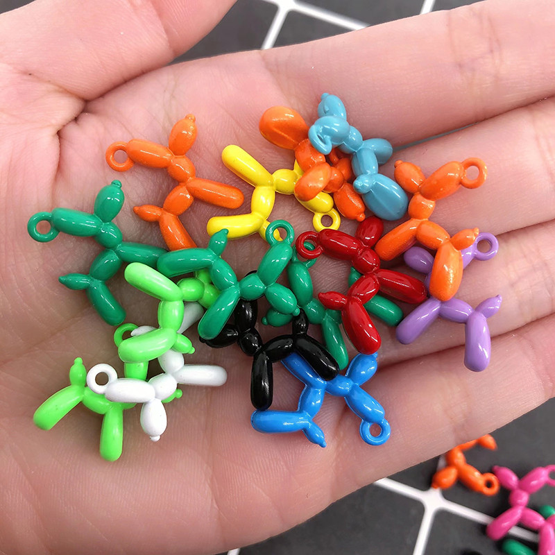10/30/50 bucăți de culoare aleatorie metal animale farmece de culoare solidă INS cercei brățară colier pandantive accesoriu de bijuterii DIY