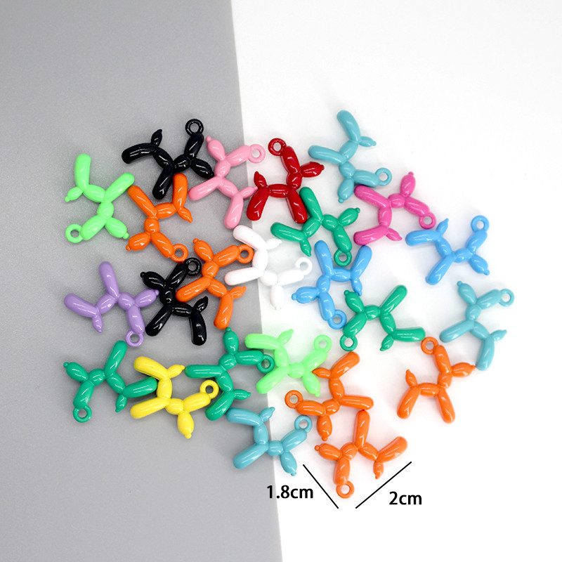 10/30/50 bucăți de culoare aleatorie metal animale farmece de culoare solidă INS cercei brățară colier pandantive accesoriu de bijuterii DIY