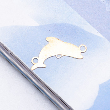 10 τμχ Diy Alloy Leopard Unicorn Σύνδεσμοι βραχιολιών Ευρήματα Γούρια κοσμημάτων Make Hollow Dolphin Tiger Earrings Αξεσουάρ C275