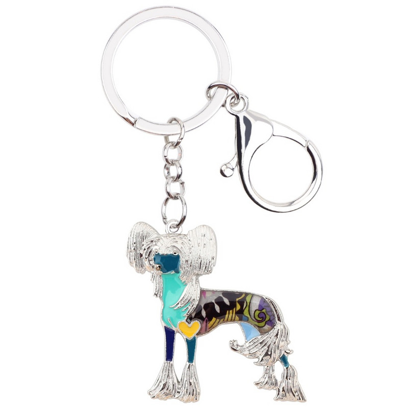 Bonsny Statement Emajl Legura Kineski kukmasti pas Privjesci za ključeve Privjesci za ključeve Nakit za žene Ženska torba s privjeskom Privjesci za automobil