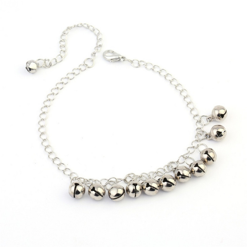 Vintage narukvica Nakit za stopala Pulseras Retro narukvica za gležnjeve za žene Djevojka Lanac za gležnjeve i noge Šarm Zvončić Boemski nakit za plažu