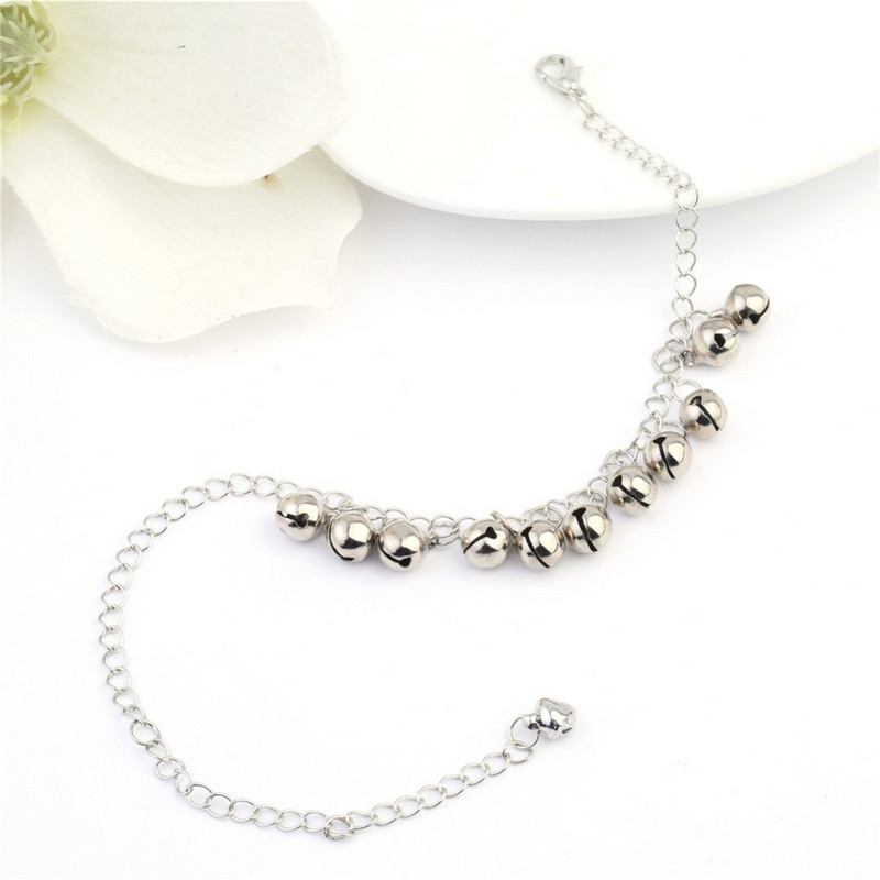 Vintage narukvica Nakit za stopala Pulseras Retro narukvica za gležnjeve za žene Djevojka Lanac za gležnjeve i noge Šarm Zvončić Boemski nakit za plažu