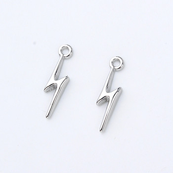 10 бр Личност Short Stick Lightning Earring Charms Гривна Направете находки Направи си сам сплав Златни обеци Висящи бижута Charms C284