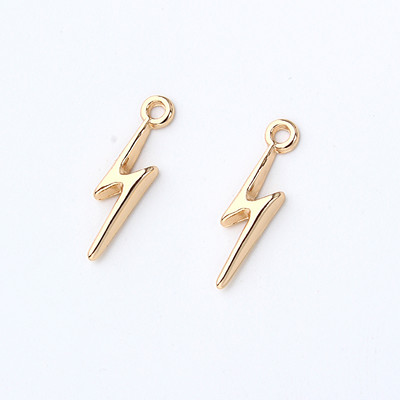 10 komada Personality Short Stick Lightning Earring Charms Narukvica Napravite nalaze Diy Legure Zlatne naušnice Viseći nakit Charms C284