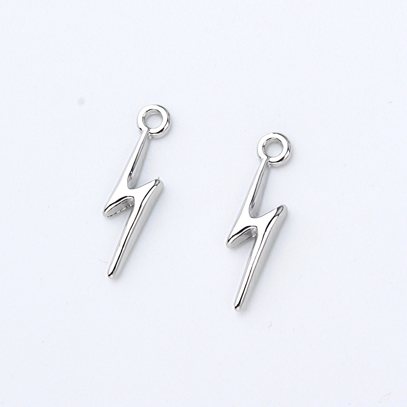 10 komada Personality Short Stick Lightning Earring Charms Narukvica Napravite nalaze Diy Legure Zlatne naušnice Viseći nakit Charms C284