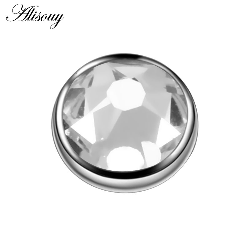 Alisouy 1PC G23 mikro dermalni piercing od titana, kubni cirkon, sidro, kristalna gornja površina dermalnog piercinga, 14G Nakit za tijelo