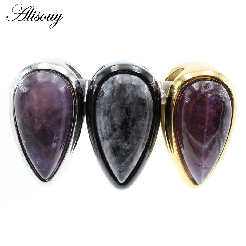 Alisouy 1PC Vodeni kamenčić od nehrđajućeg čelika Utezi za uho Teški ekspander Čepovi za rastezanje Mjerači Naušnice Nakit za piercing