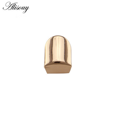 Alisouy 1pc Hip Hop zlatne boje Rešetke za zube Gore Donje Rešetke za zube Dental Vampire Teeth Caps Usta Halloween Party Nakit za tijelo