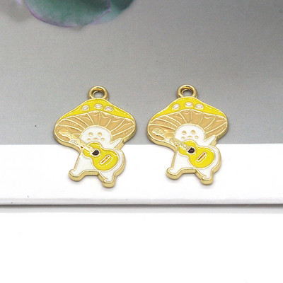 Mix 10kom/pak Emajl Mačka Gljiva Legure Privjesci Slatki Crtići Privjesci Za Naušnice Ogrlica Privjesak DIY Napravite Nakit C427