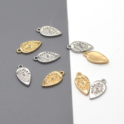 5 komada Vintage Waterdrop Leaves Novčić Naušnice Legure Privjesci Za Žene Naušnice Privjesak Narukvica Ogrlica Mali Dodatak Nakit