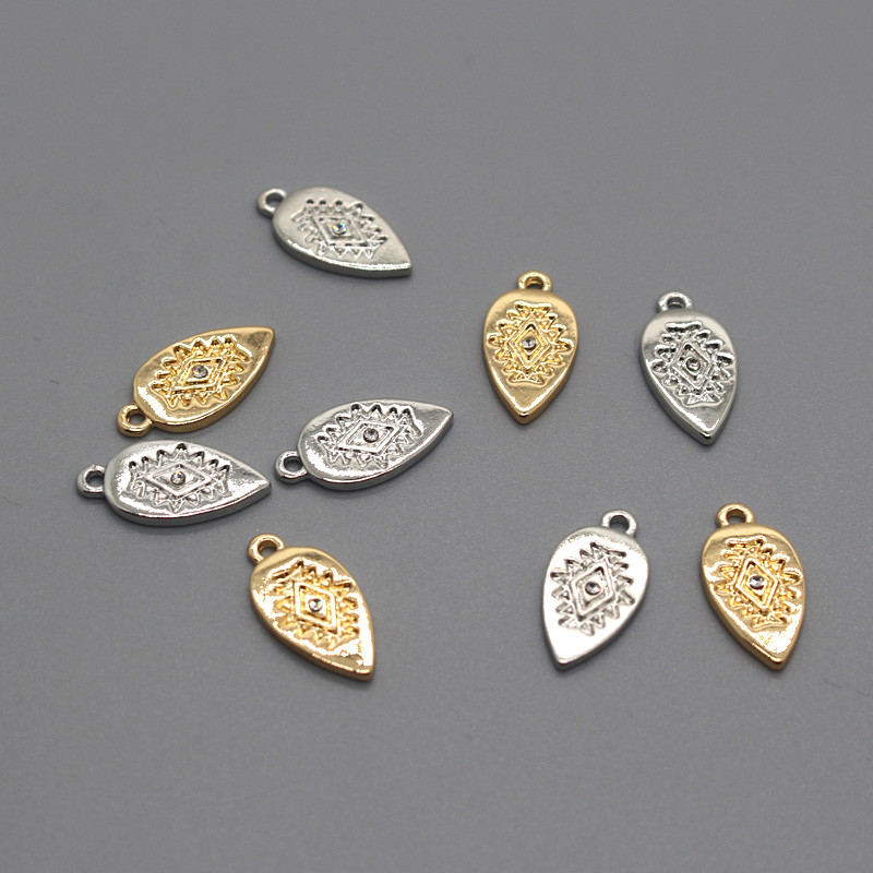 5 komada Vintage Waterdrop Leaves Novčić Naušnice Legure Privjesci Za Žene Naušnice Privjesak Narukvica Ogrlica Mali Dodatak Nakit