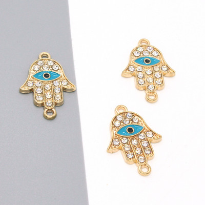 5 komada slatke zlatne zvijezde Fatima narukvice za ruke Konektori Nalazi od smole Evil Eye Narukvice Ogrlica Privjesak Izrada DIY Izrada nakita