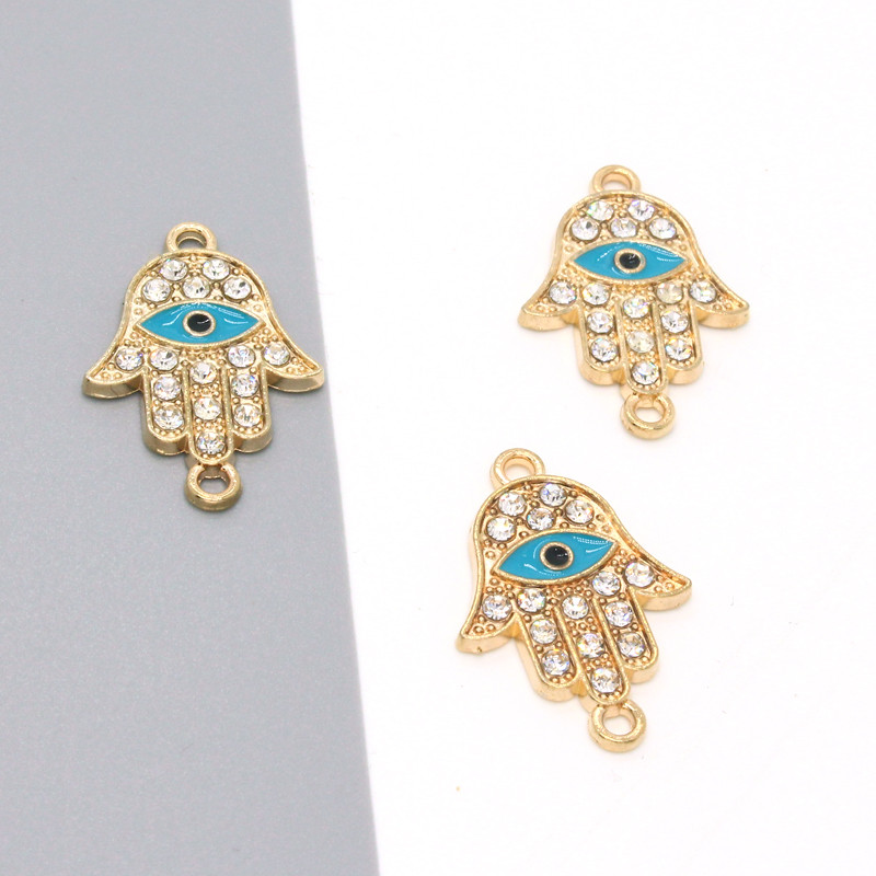 5 komada slatke zlatne zvijezde Fatima narukvice za ruke Konektori Nalazi od smole Evil Eye Narukvice Ogrlica Privjesak Izrada DIY Izrada nakita