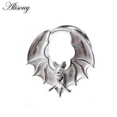 Alisouy 1buc 8-16mm din oțel inoxidabil Halloween liliac ață tuneluri urechi dopul carne expansor targi calibre Piercing bijuterii pentru corp