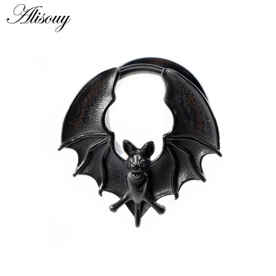 Alisouy 1buc 8-16mm din oțel inoxidabil Halloween liliac ață tuneluri urechi dopul carne expansor targi calibre Piercing bijuterii pentru corp