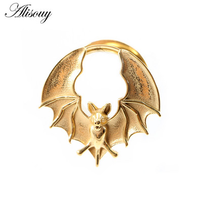 Alisouy 1buc 8-16mm din oțel inoxidabil Halloween liliac ață tuneluri urechi dopul carne expansor targi calibre Piercing bijuterii pentru corp